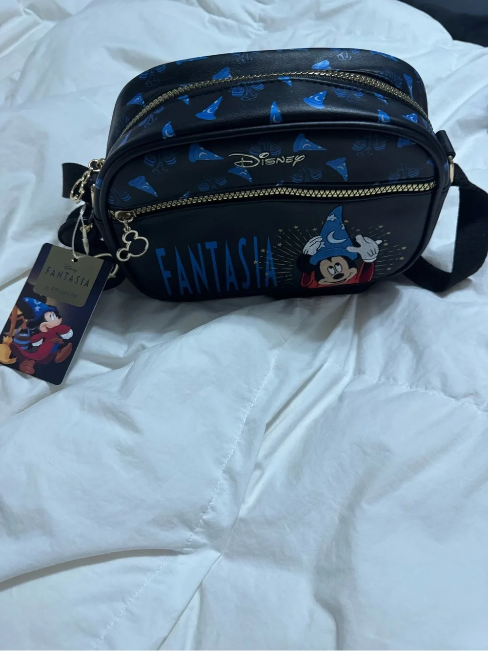 Disney Fantasia Mickey Crossbody Bag - Black & Blue